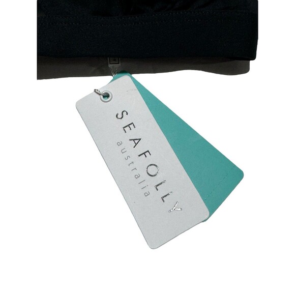 NWT Seafolly [ 4 US ]‎ Active Hybrid Bralette Keyhole Bikini Top Black 30580-058 - Picture 6 of 14